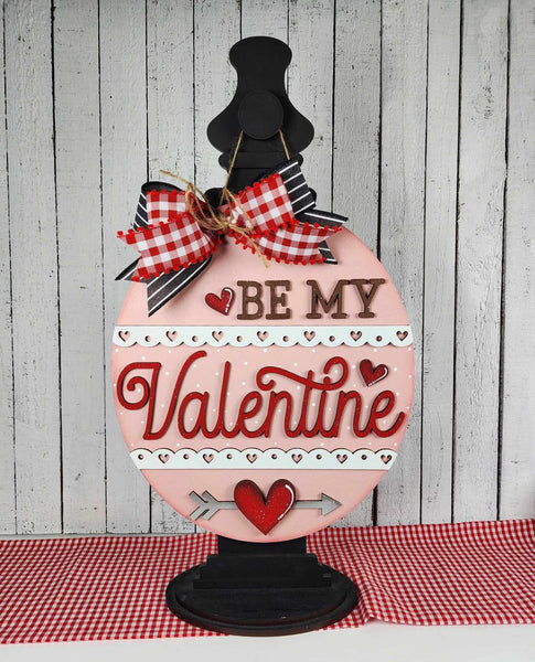 Be my Valentine Door Hanger Kit {unfinished}