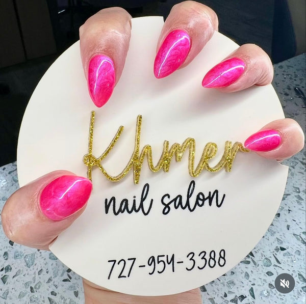 CUSTOM 3D Acrylic Nailfie Disc Photo Prop for nail tech