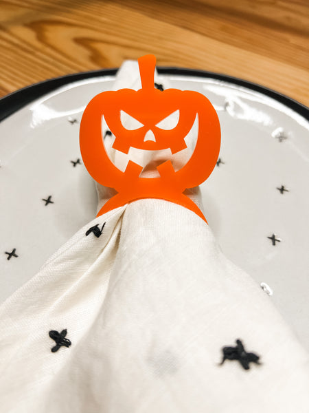 Holiday Acrylic Napkin Rings (set of 6…fall, Halloween or Christmas)