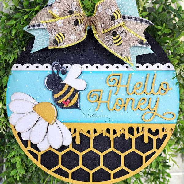 Hello Honey Door Hanger Kit {unfinished}