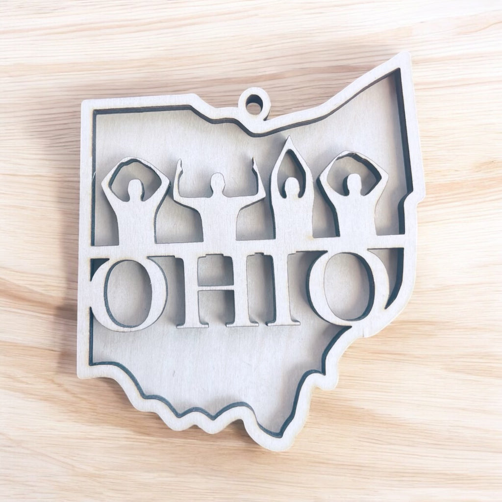 OHIO (hands up)Ornament