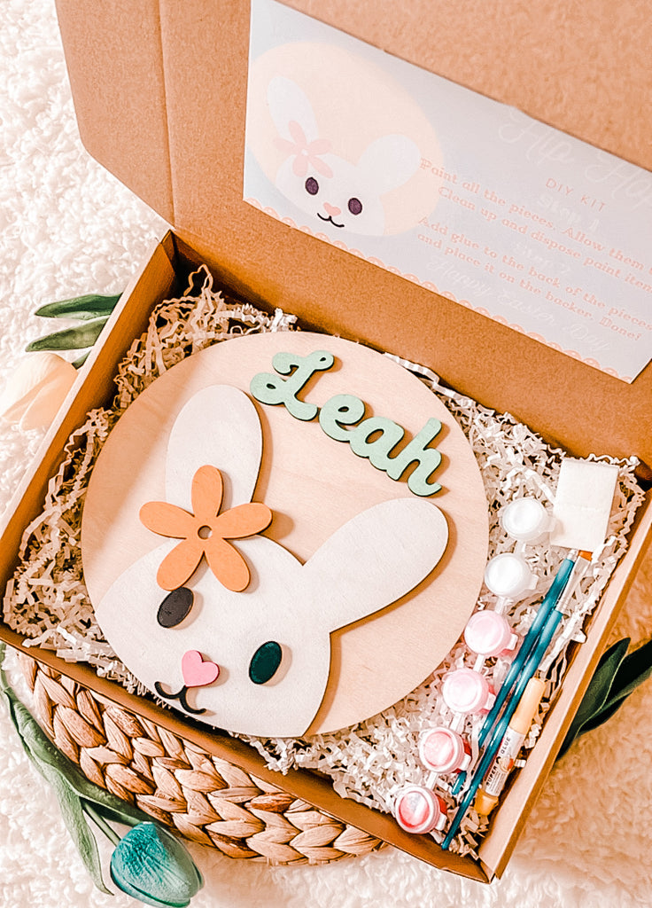 PERSONALIZED Bunny Craft Kit {unfinished}