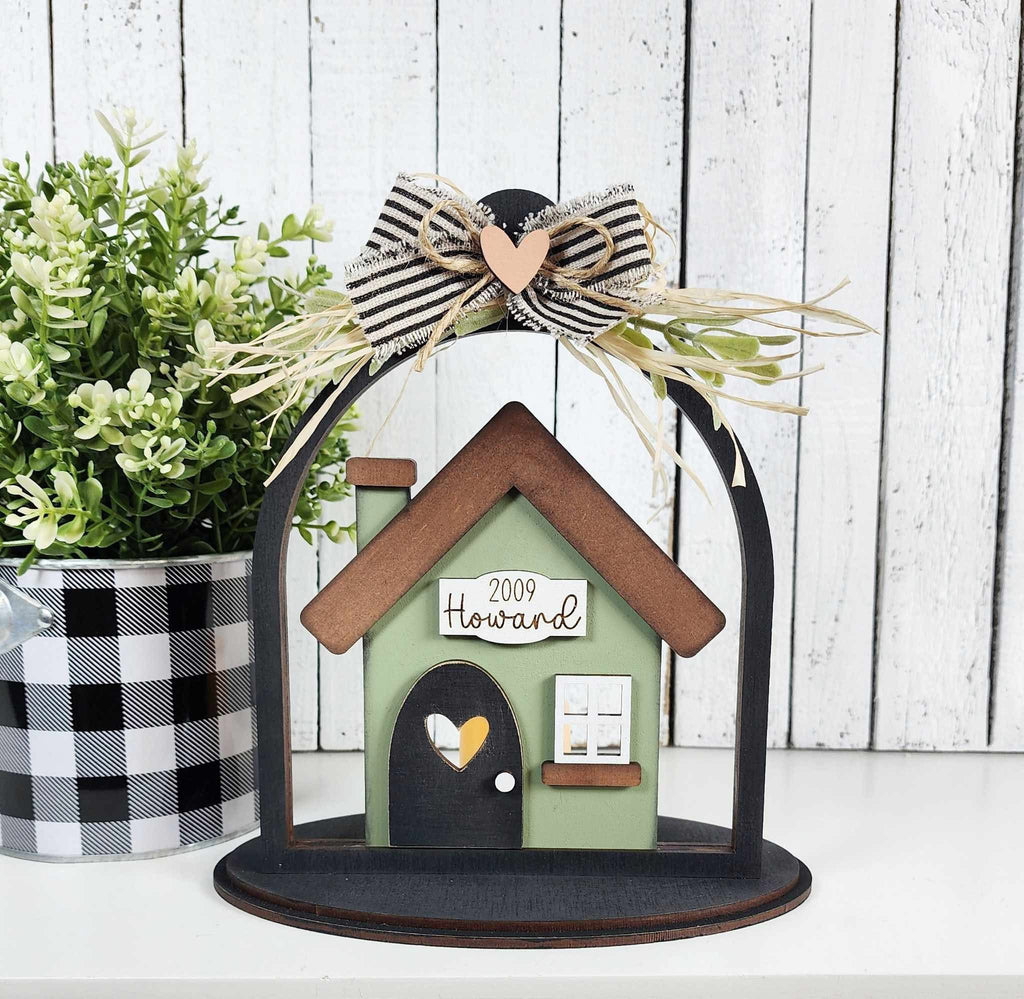 Personalized Family House Shelf Sitter