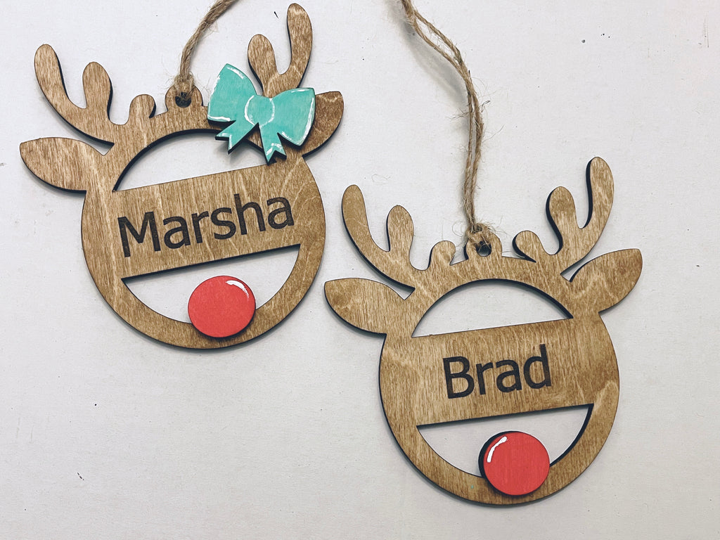 Personalized Deer Ornament