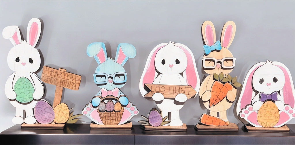 Bunny Bunch Shelf Sitter (five bunnies!)