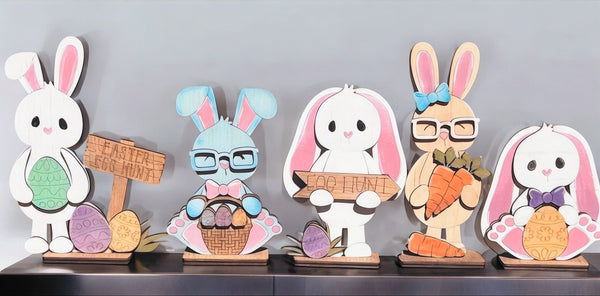 Bunny Bunch Shelf Sitter (five bunnies!)