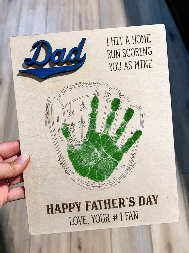 I hit a home run Father’s Day Sign