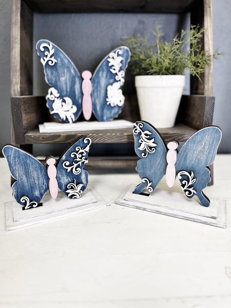 Butterfly Trio Shelf Sitters