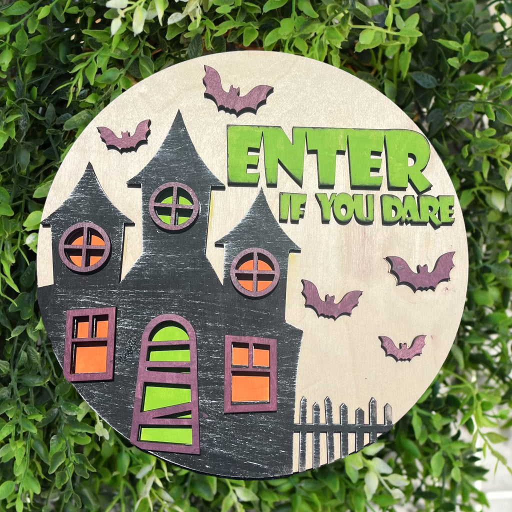 Enter if you dare Door Hanger Kit {unfinished}