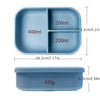 Custom Engraved Name Silicone Bento Box - Silicone Lunchbox - Divided Lunch Box for Kids & Adults