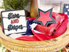 USA Fireworks Themed Tiered Tray Kit {unfinished}