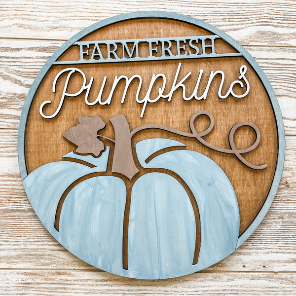 Farm Fresh Pumpkins Door Hanger Kit {unfinished}