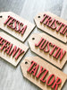 Unfinished Personalized Wood Tag