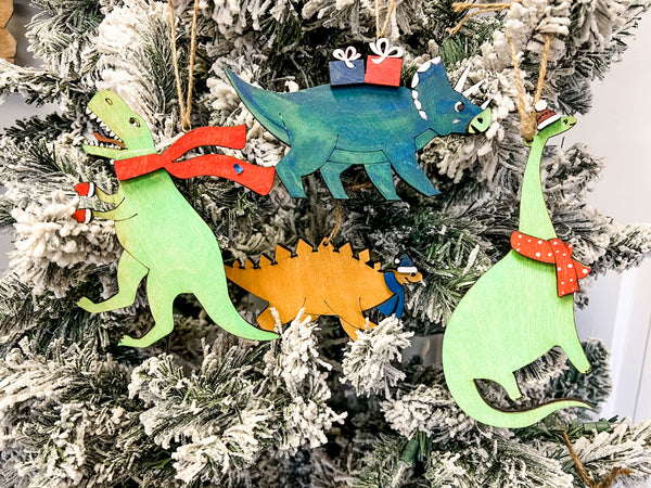 Dino Ornament Set Kit {unfinished}