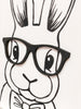 Bunny {with glasses} Sign Kit {unfinished}