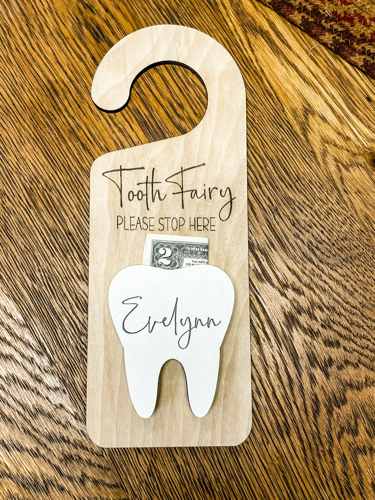 Personalized Tooth Fairy Door Hanger